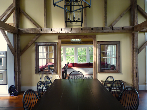 dining table and sun room