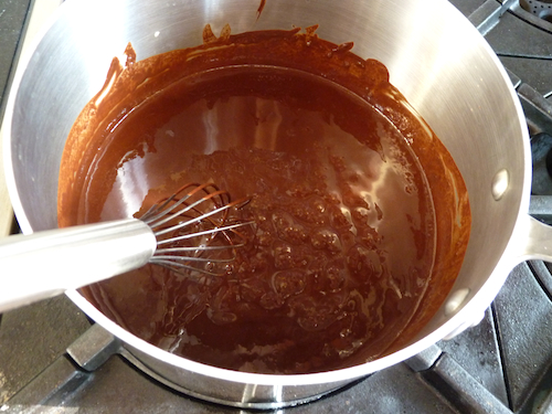melted chocolate