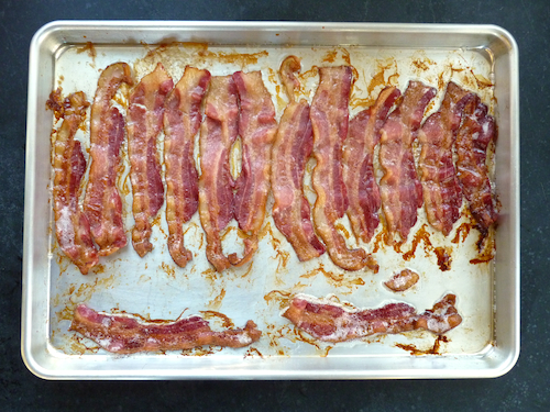 cooked bacon