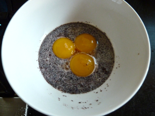 tempering egg yolks