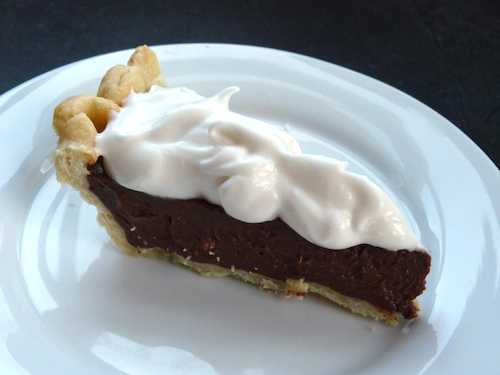 chocolate pie slice