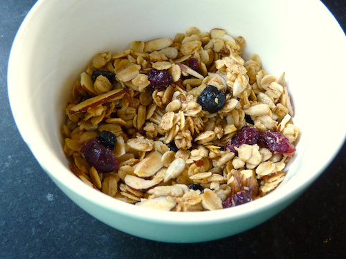 bowl of granola close