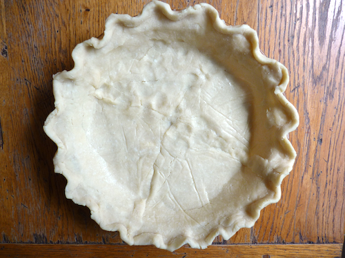 pie crust in pan