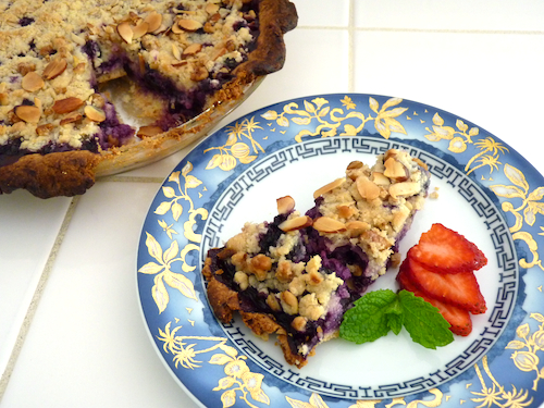 sour cream blueberry pie