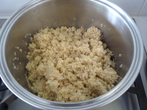 cooked quinoa
