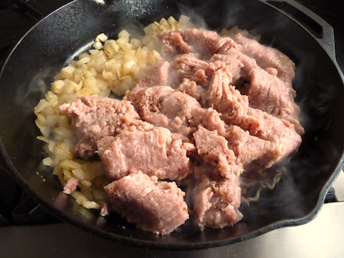 add ground turkey