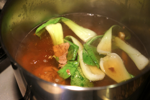 broth with vegetables