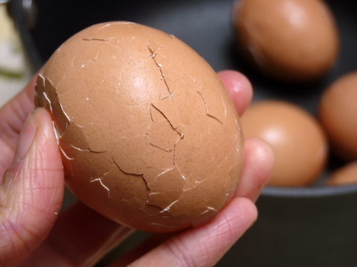 well cracked egg