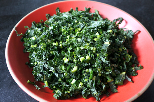 slivered kale