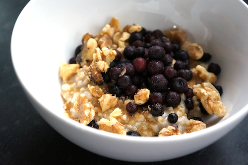 frozen blueberries walnuts