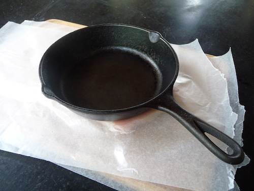 pounding chicken skillet