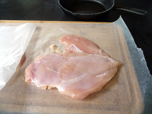 flattened chicken
