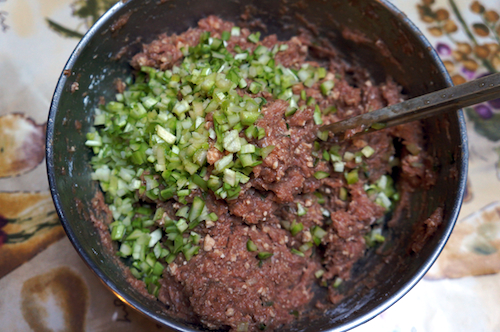 minced vegetable