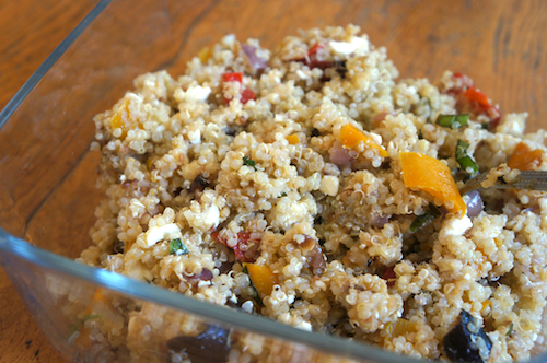 quinoa with roasted vegetables