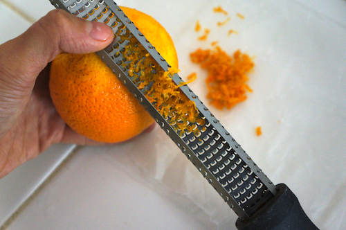 zesting orange