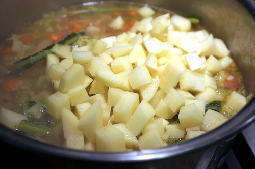 diced potatoes