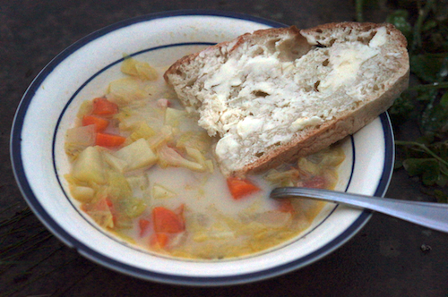 ham and cabbage soup
