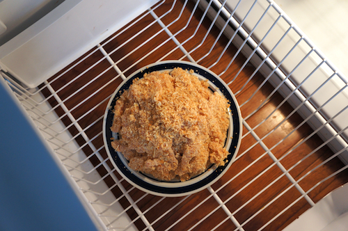 chicken fingers in freezer